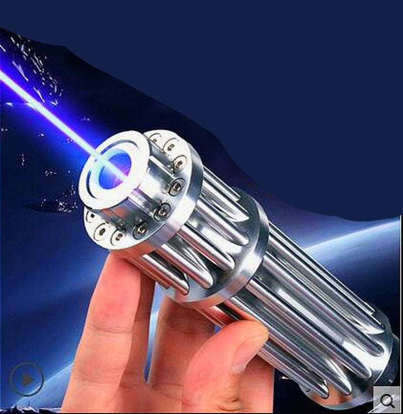 2019 HOt!!!HOT!!! High Power 5000000m Blue Laser Pointers 450nm Lazer Flashlight Burning Match/Burn Light Cigars/candle/black Hunting Two Size Optional