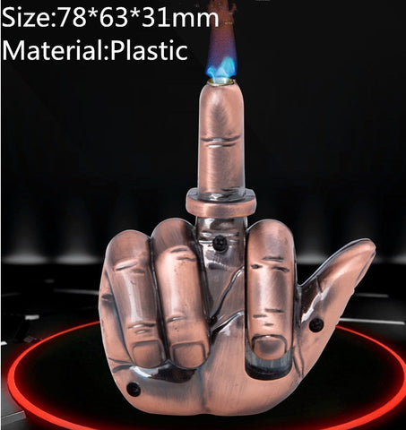 Plastic Creativity Popular Refillable Adjustable Butane Jet Torch Lighter Windproof Gas Cigarette Lighter (Empty,Without Butane Gas)