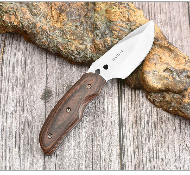 High hardness stainless steel outdoor straight knife tactical straight knife self-defense survival knife portable survival small straight knife