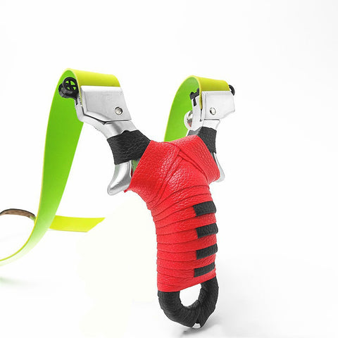 Fast pressure lock phoenix slingshot alloy flat leather free binding alloy thickened army soul fiber optic flat sight bullet frame factory wholesale