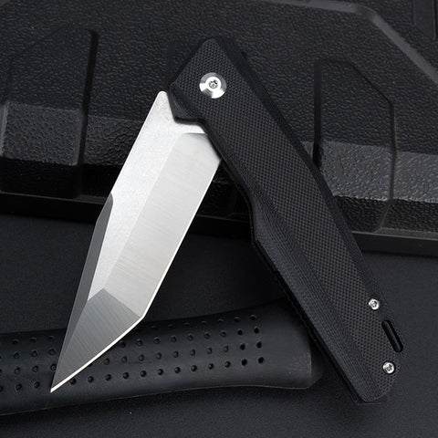 Outdoor field self-defense fruit knife sharp tool bearing folding knife tactical folding knife