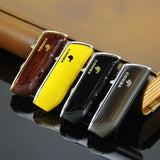 【QINQUAN】Direct Blue Flame Lighter Portable lighters  for cigarettes with Cigar Drill & Gift Box Without Gas/oil  Cohiba Multi-function Windproof Lighter