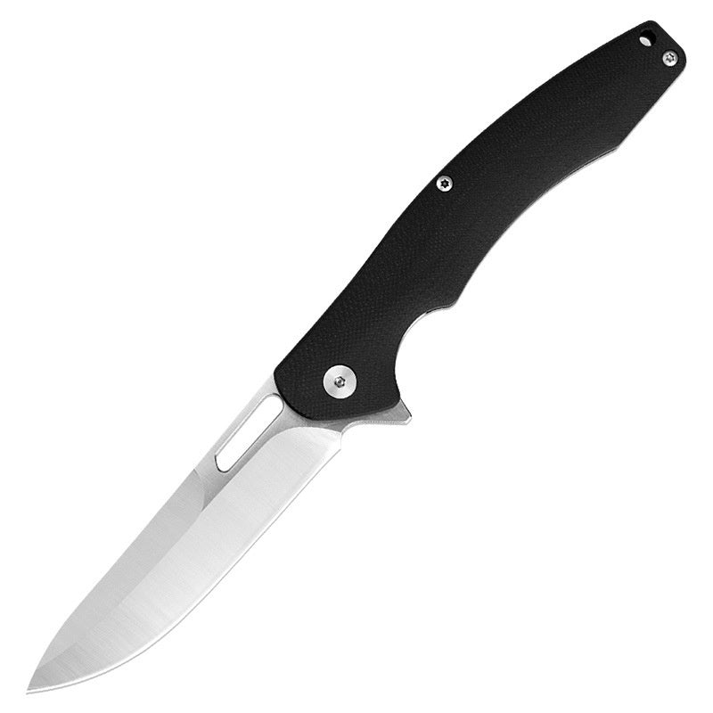 D2 stainless steel folding knife camping folding knife G10 handle outdoor portable fruit knife portable knife