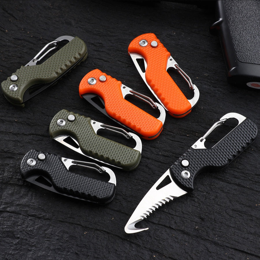 Folding quick open box opener multi-functional outdoor portable knife emergency survival tool express box opener