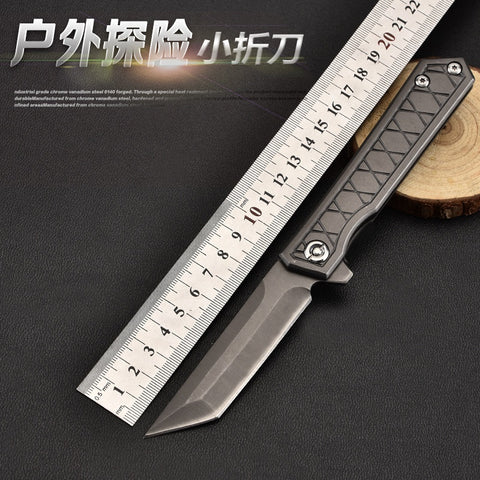 Stainless steel fruit knife creative pocket knife camping mountaineering knife self-defense outdoor knife