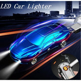 Mini Portable Keychain Flashlight USB Electric Lighter Tobacco Cigarette Charging Lighter Outdoor Windproof Lighters