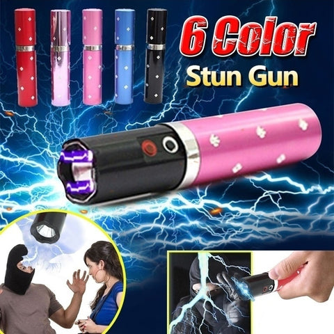2025 Tactical Flashlight Stun Gun for sale Lipstick Portable Gun Safe Survival Camp | POPOTR™
