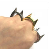 【Free gift】2/3/4PCS Hot Mini Anti Wolf Self-protection Window Breakere Survival EDC Stainless Steel Cat - Ear Ring Mini  - Tool Self-defense