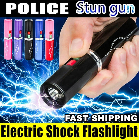 2025 Tactical Flashlight Stun Gun Lipstick Portable Gun Safe Survival Camp | POPOTR™