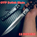 2025 Sword Umbrella Otf Knife Stiletto Knife Hunting Knife Tactical Knife Spring Assisted Knife Blade Multi-purpose Knife| POPOTR™