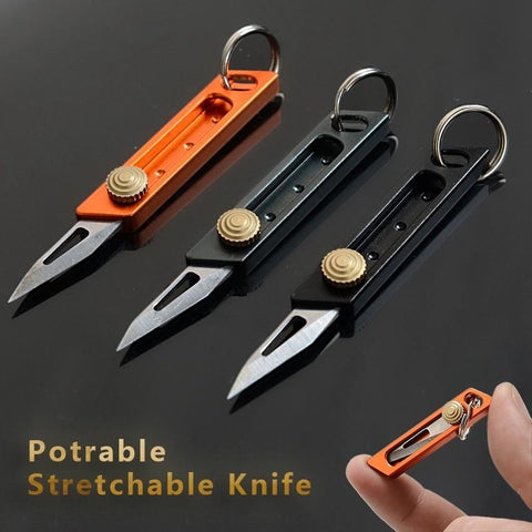 【Free gift】New Fancy Aluminum Pocket  - Knife Strtechable Mini  - Knife 3 Colors Self  - Defense Emergency -  Tool