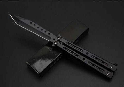 2025 Survival Knife Practice Butterfly Knife Combat Knife Hunting Knife Training Knife | POPOTR™