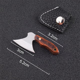 2025 【Free gift】440 Best Edc Knife Pocket Knife Hunting Knife Stainless Steel Knife Handle Wood Battle Axe| POPOTR™ | POPOTR™