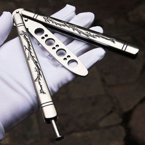 2025 Practice Butterfly Knife Swiss Army Knife Hunting Knife Training Knife Balisong Knife | POPOTR™