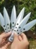 3/6Pcs 6.5"" Tactical Throwing Knife Set Stainless Steel Fixed Blade Combat Ninja Kunai Hunting Accessories