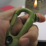 Mountaineering keychain Lighter Compass keychain with wine open keychain