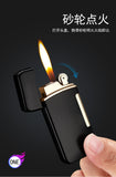 2025 808 open flame conversion straight punch double fire inflatable lighter, creative windproof logo custom lighter | POPOTR