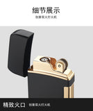 2025 808 open flame conversion straight punch double fire inflatable lighter, creative windproof logo custom lighter | POPOTR