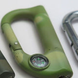 Mountaineering keychain Lighter Compass keychain with wine open keychain