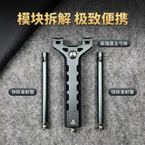 Aluminum alloy mechanic magazine High-precision mechanical magazine Magnetic suction rapid-fire continuous-fire artifact Portable automatic loading slingshot