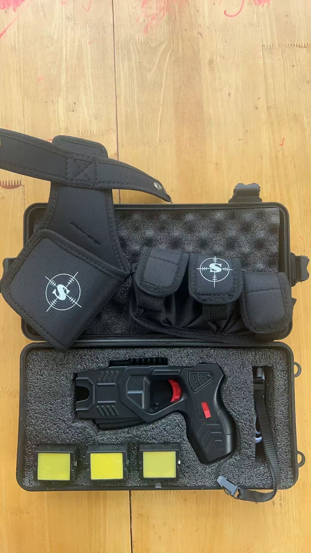 2025 Police Stun Gun Million volt Baton Tactical Electric shock Flashlight  Rechargeable Stun Rob Self-defense Weapons Electronic Stun Baton 50 style | POPOTR™