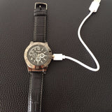 Personalized creative watch charging lighter usb metal men's watch with real watch cigarette lighter