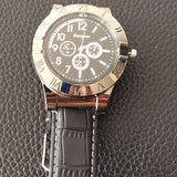 Personalized creative watch charging lighter usb metal men's watch with real watch cigarette lighter