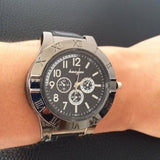 Personalized creative watch charging lighter usb metal men's watch with real watch cigarette lighter