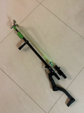 New slingshot gun, with spring design, powerful range, with remote control, slingshot shoulder rest, rear support accessories, installation hole distance 8.5 cm Owl slingshot