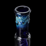 10.7"" Blue Pattern Glass Hookah Water Smoking Pipe Bubbler W/ Ice Catcher Shisha Hookah