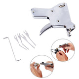 24pcs Lock Padlock Picking Tools Kit Transparent Key Extractor Lock Pick Gun Set Credit Card Tools