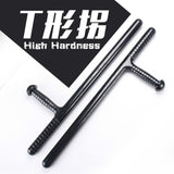 2025【T Turn T Stick 】T Turn Double Tonfa Baton Martial Arts Double Guaizi Duckweed Carving PC Tonfa Stick Self Defense Weapon shield | POPOTR™