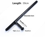2025【T Turn T Stick 】T Turn Double Tonfa Baton Martial Arts Double Guaizi Duckweed Carving PC Tonfa Stick Self Defense Weapon shield | POPOTR™