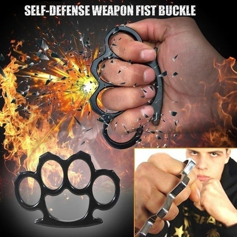 Portable Steel Knuckles Survival Self-Defense Tool Tactical Survival EDC Fighting Camping Outdoor Tools