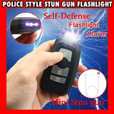 2025Women's Self-defense Tool High-voltage Electric Shock Led Flashlight with Alarm Rechargeable Mini Stun Gun Protect Yourself| POPOTR™