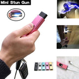 2025 New Electric Shock Portable Shock Electric Baton Stun Gun Rechargeable with Safety Disable Pin LED Flashlight| POPOTR™