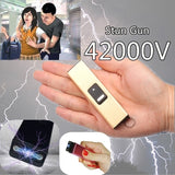 2025 New Electric Shock Portable Shock Electric Baton Stun Gun Rechargeable with Safety Disable Pin LED Flashlight| POPOTR™