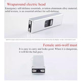 2025 New Electric Shock Portable Shock Electric Baton Stun Gun Rechargeable with Safety Disable Pin LED Flashlight| POPOTR™