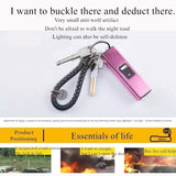 2025 New Electric Shock Portable Shock Electric Baton Stun Gun Rechargeable with Safety Disable Pin LED Flashlight| POPOTR™