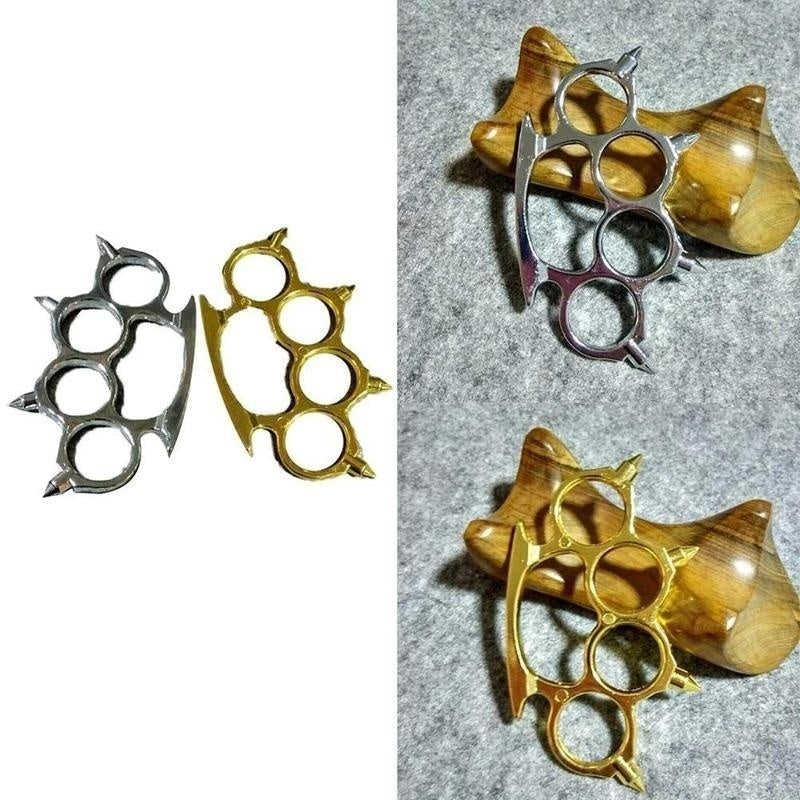 Brass Knuckles Tactical Survival Multi-Functional Self Defense Knuckle