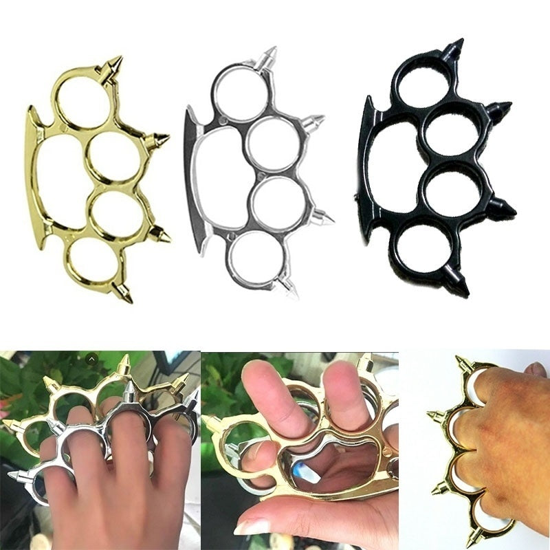 Brass Knuckles Tactical Survival Multi-Functional Self Defense Knuckle
