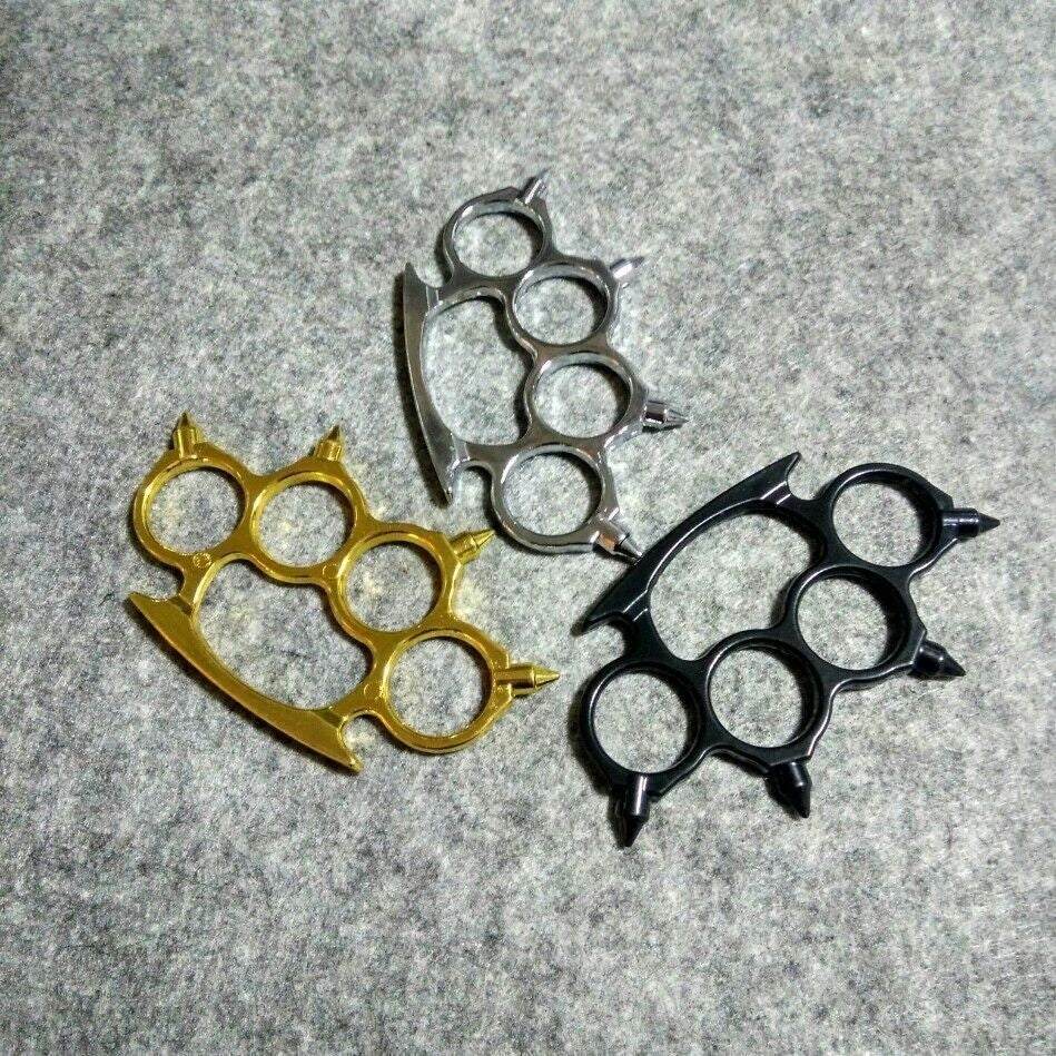 Brass Knuckles Tactical Survival Multi-Functional Self Defense Knuckle