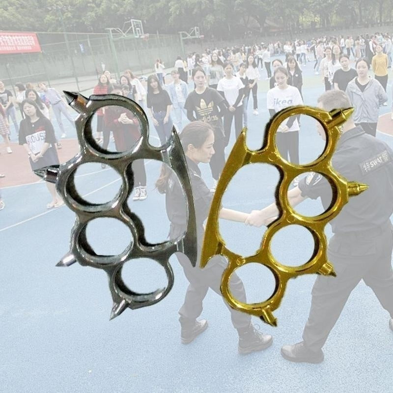 Brass Knuckles Tactical Survival Multi-Functional Self Defense Knuckle