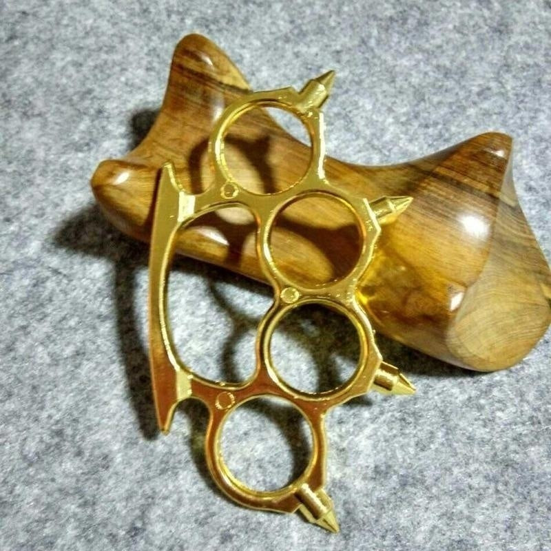 Brass Knuckles Tactical Survival Multi-Functional Self Defense Knuckle
