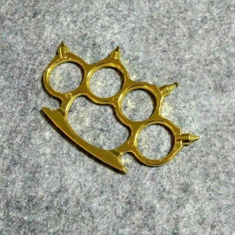 Brass Knuckles Tactical Survival Multi-Functional Self Defense Knuckle