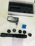 450nm High Power Blue/Green Light Laser Pointer Pen Adjustable Beam Burning Match + 5 Star Caps + Charger +2*14500 Battery | POPOTR™