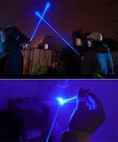 450nm High Power Blue/Green Light Laser Pointer Pen Adjustable Beam Burning Match + 5 Star Caps + Charger +2*14500 Battery | POPOTR™