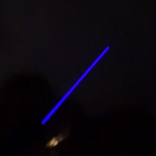 Blue Light Laser Pointer Pen 450nm Adjustable Beam Burning Match + 5 Star caps