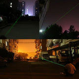 High Power Laser Pointer Pen Ignition Laser Flashlight Irradiate 5000m Laser Pen with Battery + Battery Charger + Protective Glasses + 5 Replacement head