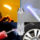 High Power Laser Pointer Pen Ignition Laser Flashlight Irradiate 5000m Laser Pen with Battery + Battery Charger + Protective Glasses + 5 Replacement head